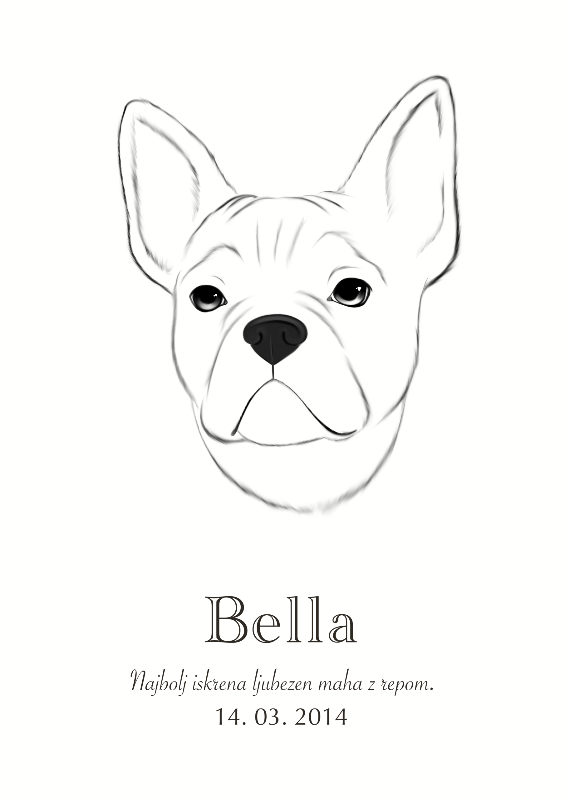 Print Francoski buldog