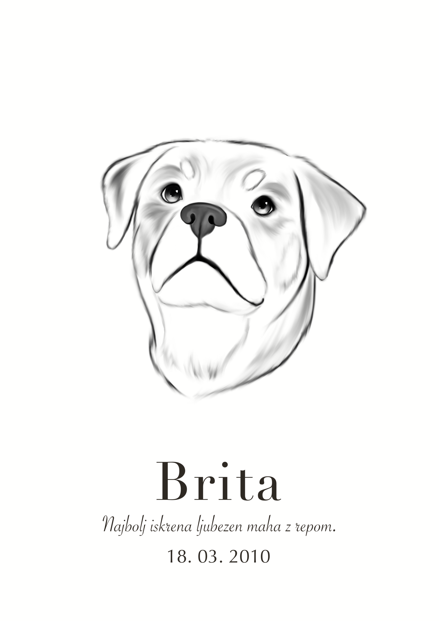 Print Rottweiler