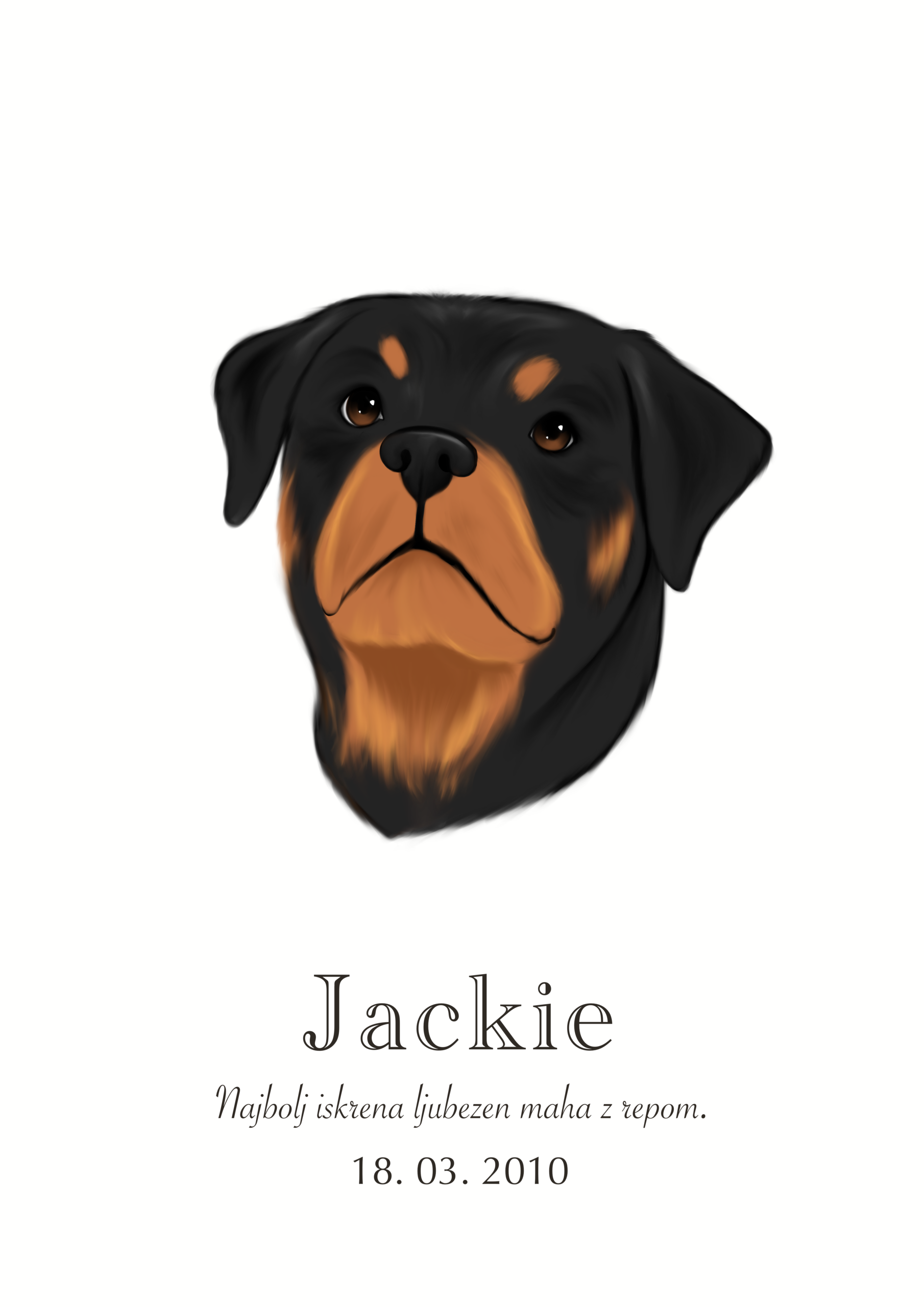 Print Rottweiler