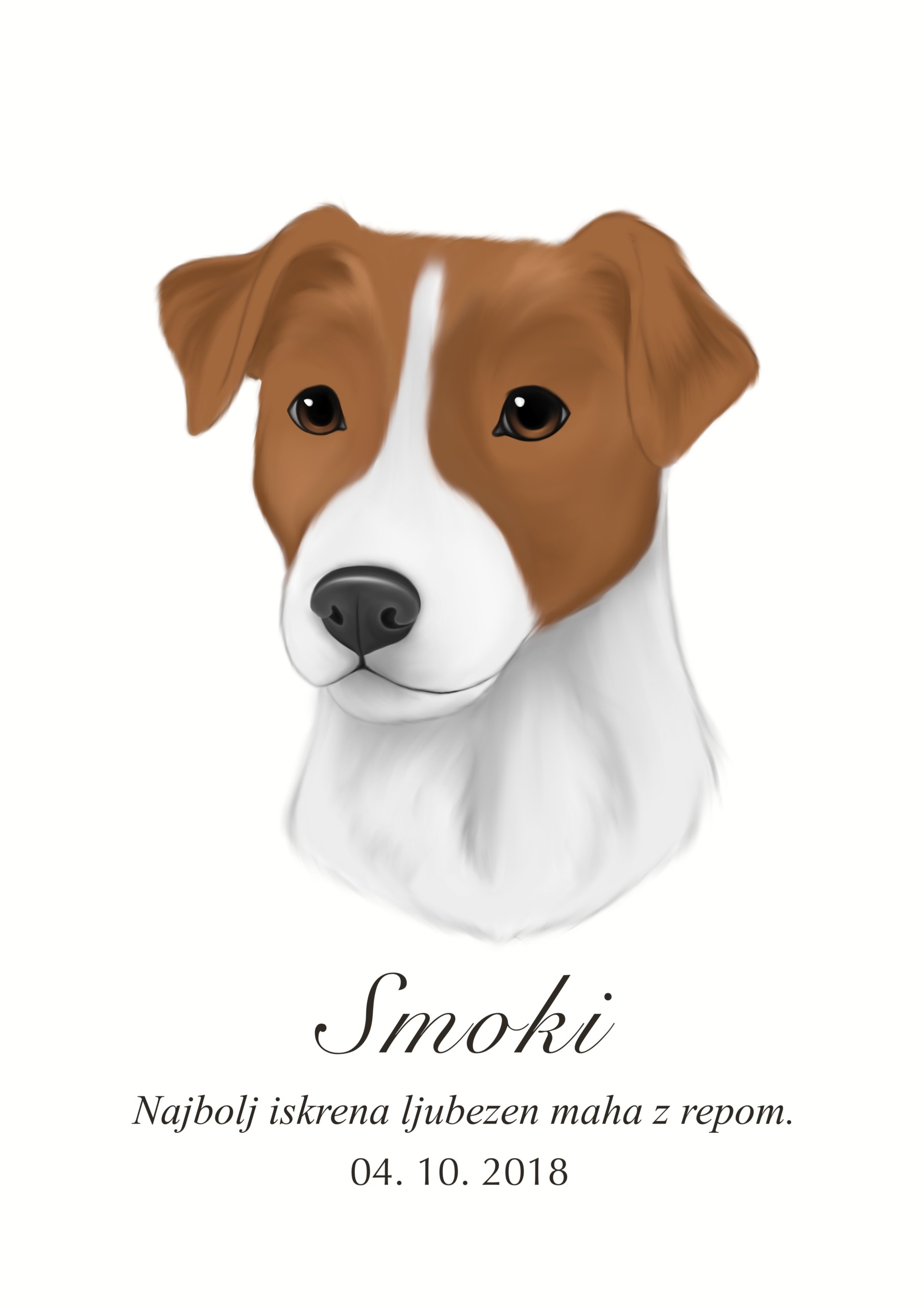 Print Jack Russell terier