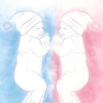 Izvedba: Roza-modra akvarel