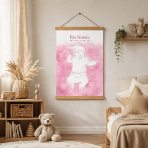 Print dojenček na hrbtu